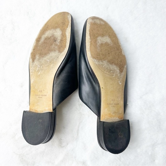 Cole Haan Women's Black Leather Piper Mules Black Size 8 - Picture 4 of 5
